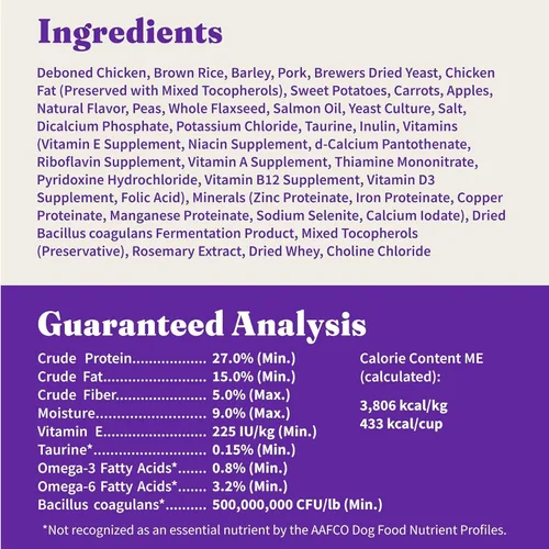 Miniatura 9 de Halo Holistic - Comida para perros con fórmula de pollo y arroz integral sin jaula de cereales saludables, salud digestiva completa, croquetas