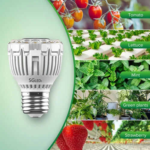 Miniatura 4 de Bombilla de cultivo regulable SGLEDs para plantas de interior, espectro completo con control remoto, encendido/apagado automático con temporizador