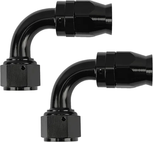 Miniatura 26 de EVIL ENERGY 6AN PTFE montaje extremo manguera montaje 180 grados negro para manguera de PTFE solamente 2PCS