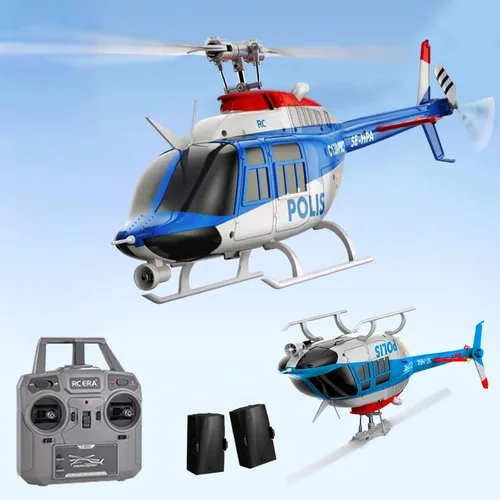C138Pro 206 Helicóptero de control remoto para adultos principiantes RC Heli Aileronless 6CH 6 ejes giroscopio presión de aire retención de flujo