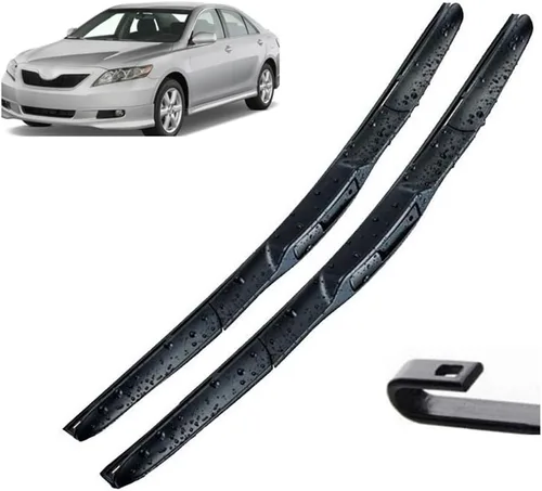 Escobillas híbridas para limpiaparabrisas delantero compatible con Toyota Camry XV40 2006-2011 para parabrisas de ventana de automóvil, cepillos de