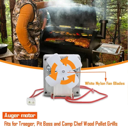 Miniatura 2 de Repuesto de motor de barrena de 2.0 RPM mejorado para parrillas de pellets Pit Boss, compatible con Traeger & Camp Chef, piezas de repuesto de motor
