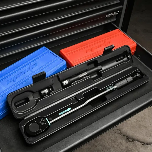 Miniatura 6 de EPAuto Llave dinamométrica de clic de 1/2 pulgada, 10-150 pies/libra, 13.6-203.5 N/m, negro