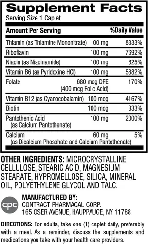 Miniatura 2 de Earth's Splendor Complejo de vitamina B – Apoya la energía, el metabolismo y la función inmune – Fórmula completa de vitamina B para hombres