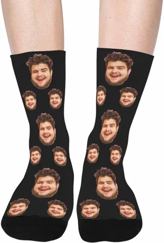 Miniatura 39 de Artsadd Calcetines personalizados para mujeres y hombres, amantes de los perros y gatos, regalos divertidos unisex personalizados