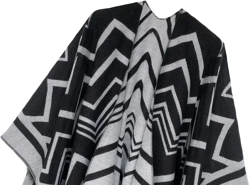 Miniatura 28 de Urban CoCo Poncho vintage de invierno para mujer, capa con borlas, chal envolvente