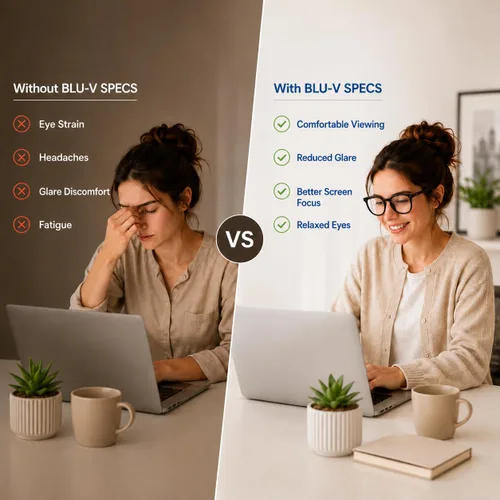 Miniatura 5 de Blu-V Specs Gafas de bloqueo de luz azul, Negro