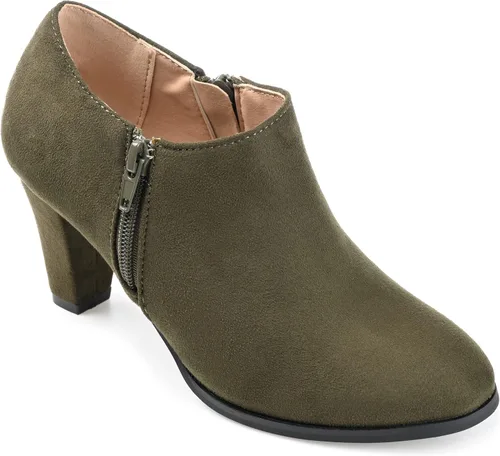 Miniatura 8 de Journee Collection Womens Sanzi Zippered High Heel Lightweight Ankle Bootie