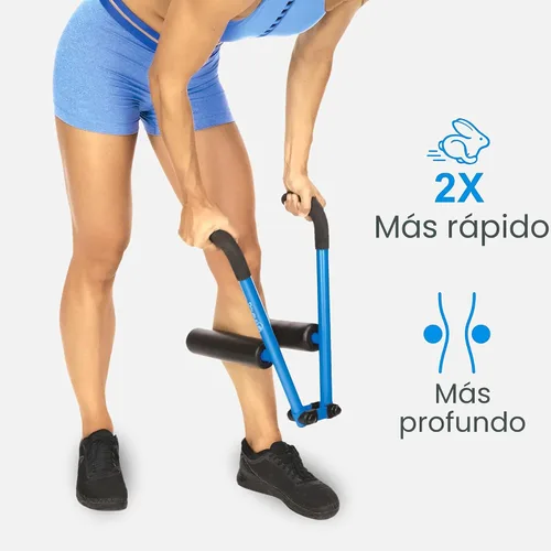 Miniatura 9 de DoubleUP Kit de rendimiento de rodillos - Masajeador muscular con control de presión de acción de palanca y rodillos de cambio rápido