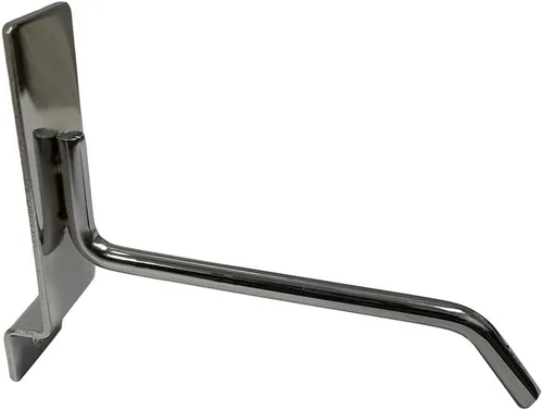 Miniatura 6 de 4" Slatwall Hooks,Chrome,Hanger Display,Display Panel Hooks Wire Metal 24 Pc Set
