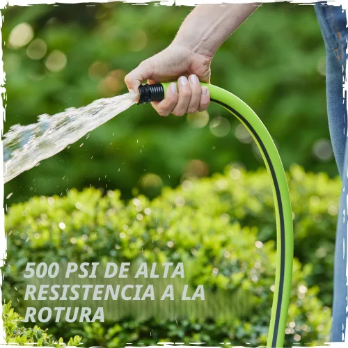Miniatura 5 de Rugged Rhino Manguera de jardín flexible de servicio pesado y ligera, 25 pies x 5/8 pulgadas, 4 capas a prueba de fugas, herramientas de jardinería