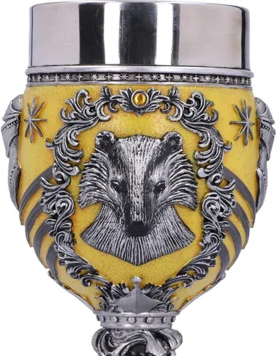 Miniatura 6 de Nemesis Now Harry Potter Hufflepuff Hogwarts House - Copa coleccionable, 1 unidad (paquete de 1), plata amarilla, 6.8 fl oz