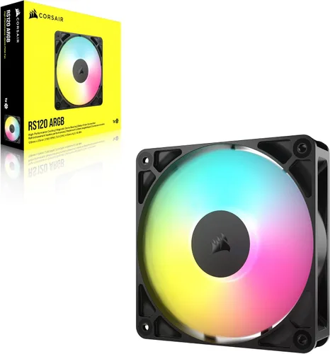 Miniatura 8 de CORSAIR RS120 ARGB Ventilador PWM de 120 mm – Conexión Daisy-Chain – Bajo Nivel de Ruido – Rodamiento de Cúpula Magnética – Paquete Individual