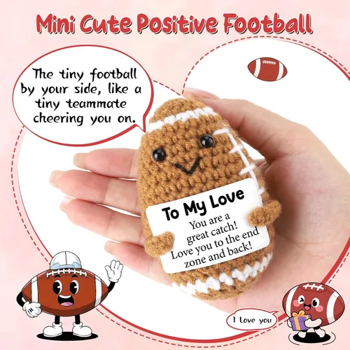 Miniatura 3 de BiuNiuring Regalos de cumpleaños para él, su novio, novia, para mi amor, día del padre, fútbol hecho a mano, lindo regalo de aniversario para él