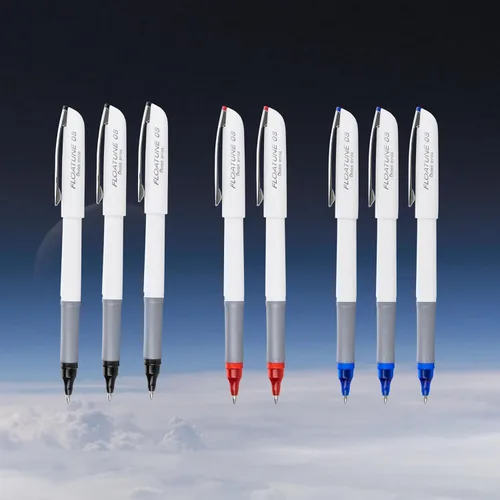 Miniatura 2 de Bolígrafo de bola de tinta Pentel Floatune, (0.8mm), punta media, tinta negra/azul/roja, paquete de 8 bolígrafos (BY108PF8OFC)
