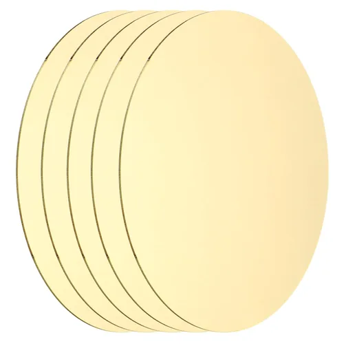 Miniatura 39 de MECCANIXITY 2 Piezas Placa Redonda de Latón, 150mm (5.91") de Diámetro Láminas de Cobre Puro, Lámina de Metal de Latón Cobre H62 de 0.5mm