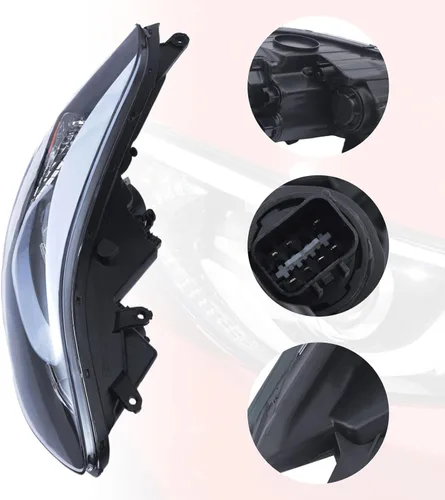 Miniatura 3 de LYNICESHOP Lámpara halógena para faros delanteros, conjunto de faros de proyector, para Hyundai Elantra 2014 2015