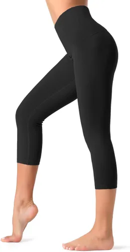 Miniatura 13 de Dragon Fit - Pantalones de compresión para yoga con bolsillos interiores, cintura alta, pantalones atléticos para control de abdomen, calzas