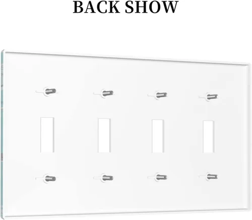 Miniatura 918 de Placa de Interruptor de Luz Azul de 1 Gang, Placa de Pared Decorativa de Palanca Individual, Cubierta de Placa de Pared de Palanca, Placa Frontal