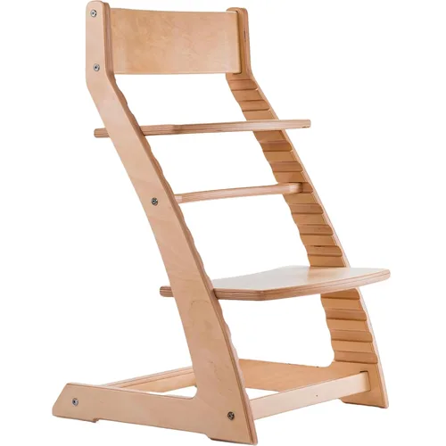 FORNEL Silla alta de madera para bebés y niños pequeños, altura ajustable, fácil de limpiar, silla de comedor para niños de 3 años a 200 libras,