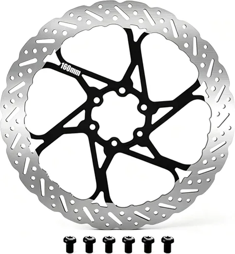 Miniatura 15 de BUCKLOS - Rotor de freno de disco MTB de 140 mm, 160 mm, 180 mm, 203 mm con 6 pernos, rotores de freno de bicicleta de acero inoxidable con Multi-c