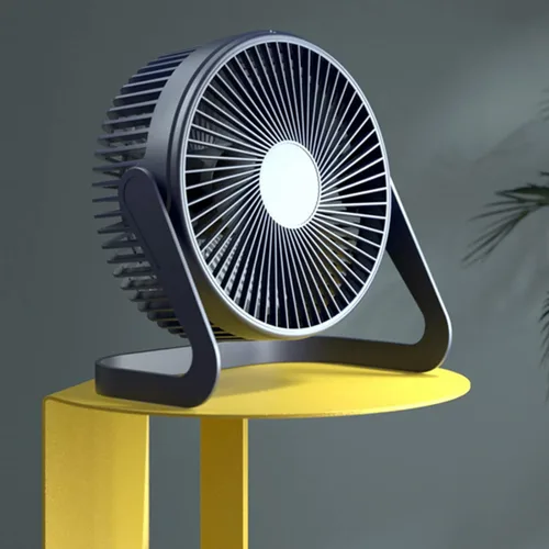 Miniatura 8 de Ventilador pequeño de 6 pulgadas, ventilador de escritorio USB de 2 velocidades, flujo de aire fuerte, funcionamiento silencioso, ventilador de piso