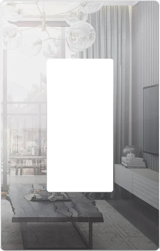 LIDER Placa de pared decorativa sin tornillos para interruptor, resistente a los impactos, plexiglás de acrílico espejado, renovación moderna,