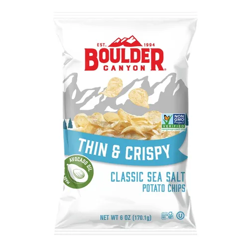 Miniatura 35 de Boulder Canyon, papas fritas Canyon Cut con aceite de aguacate, sal y pimienta, 5.25 onzas