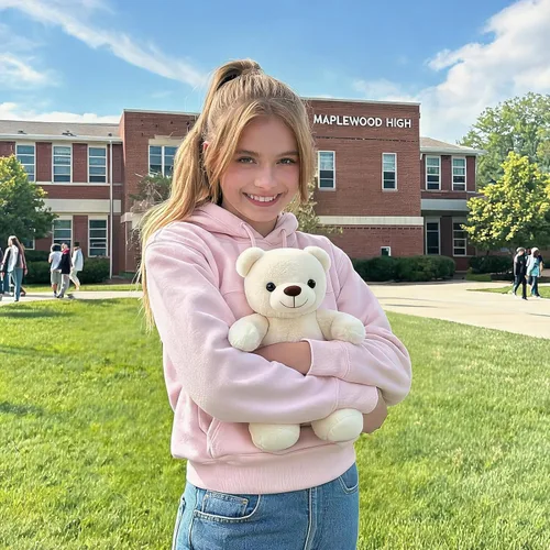 Miniatura 2 de Oso de peluche blanco suave para niños de 3 a 9 pulgadas, lavable a máquina y ojos seguros, regalo de graduación de cumpleaños preescolar para niños