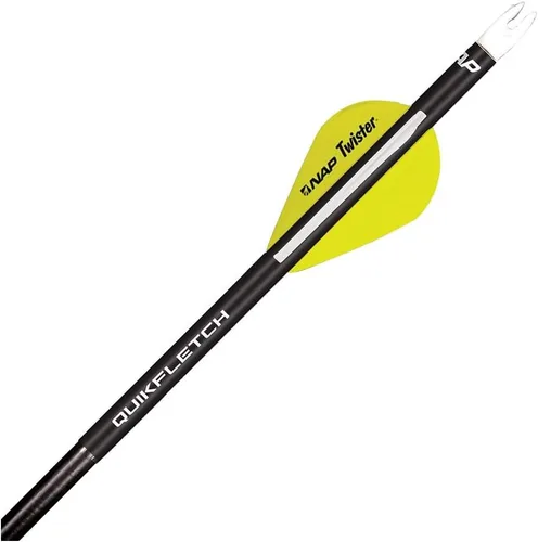 New Archery Products Quikfletch Twister 2" 3-Paletas estabilizadoras para mayor precisión de flechas de arco compuesto y pernos de ballesta – 6