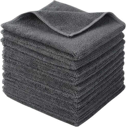Miniatura 8 de SINLAND Paño de limpieza de microfibra súper absorbente, paños de cocina de secado rápido, sin rayas, paños de vidrio, 12 x 12 pulgadas, paquete
