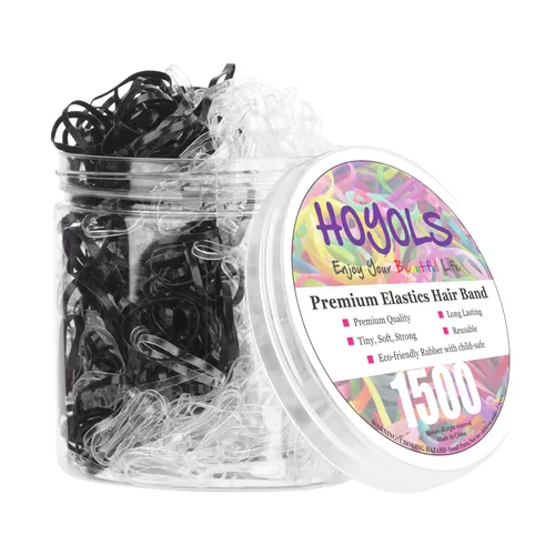 Miniatura 11 de HOYOLS Mini ligas elásticas para el pelo para niños pequeños, bandas de goma para coleta de caballo, para bebés y niñas (multicolor), TPU 1500 6.
