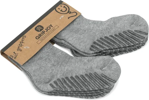 Miniatura 10 de Gripjoy Toddler Socks with Grippers, Non-Slip for Kids, Enhanced Stability, Comfortable Cotton - 4 Pairs