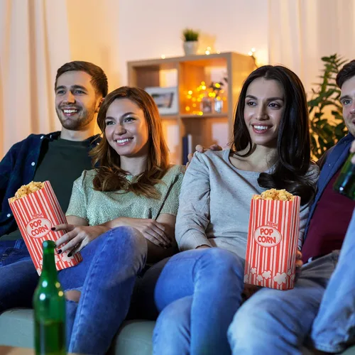 Miniatura 5 de Potchen 300 bolsas de palomitas de maíz, bolsas de papel a granel, bolsas de palomitas de maíz, bolsas de palomitas de maíz, contenedor desechable