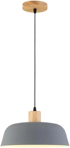 Miniatura 7 de Luces colgantes nórdicas retro para isla de cocina, moderna lámpara colgante de madera, lámpara industrial de aluminio para comedor, sala de estar