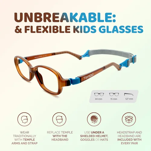 Miniatura 2 de Tempo: Gafas irrompibles para niños - Gafas de moda flexibles para niños - 3006