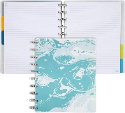 Miniatura 71 de Talia - Cuadernos de notas con tapas, planificador, personalizables, (Azul de Verano, Junior (5.5 pulgadas x 8.5 pulgadas)) Azul verano