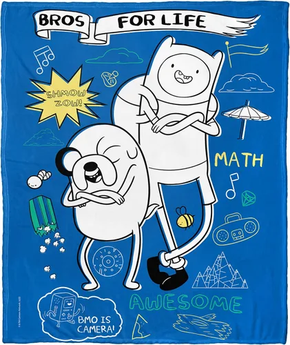 Miniatura 23 de Northwest Adventure Time - Manta de seda táctil, 50 x 60 pulgadas, Adventure Comic