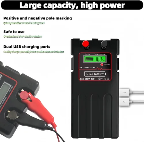 Miniatura 2 de Batería de litio de 14000mAh 14.8V, adecuada para barcos de pesca oceánica y carretes eléctricos, para carretes eléctricos Daiwa Shimano (14000 mAh)