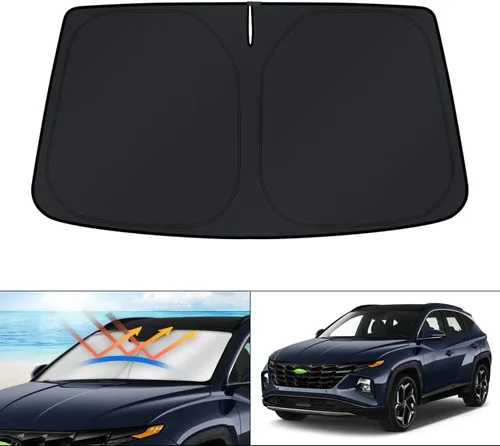 Miniatura 166 de KUST - Parasol plegable para parabrisas para Ford Ranger, accesorios 2019-2025 2026, parasol personalizado para ventana, protector solar plegable