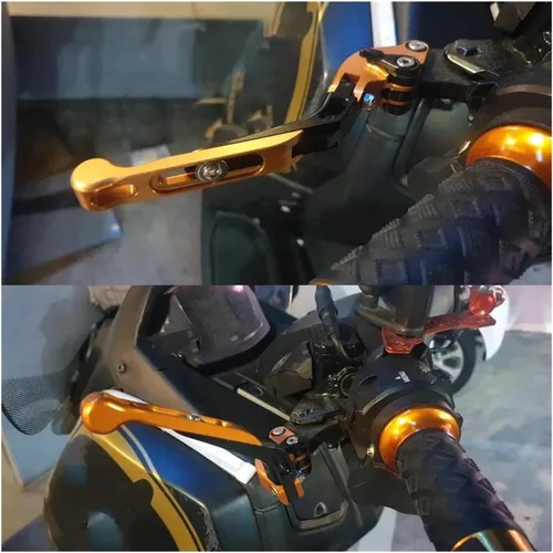 Miniatura 5 de Folding Extendable Brake Clutch Levers for FZ8 FZ-8 FZ 8 2011-2015 Motorcycle Accessories Parts Handles Set Adjustable(Design A)