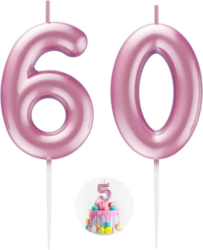 Miniatura 29 de Velas número 2 arcoíris con número 3D de feliz cumpleaños para decoración de fiesta de pastel de cumpleaños, suministros de celebración