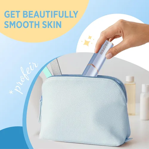 Miniatura 7 de Depilación facial para mujeres: Dispositivo eléctrico de depilación - Afeitadora facial recargable sin dolor para barbilla, labio superior y vello