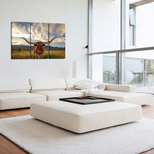 Miniatura 2 de KREATIVE ARTS - Arte de pared grande y moderno en lienzo para decoración del hogar y la oficina, imágenes de animales, arte impreso en lienzo