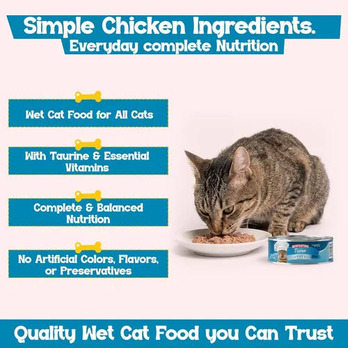 Miniatura 3 de Beefeaters Paté de atún para gatos, comida húmeda para gatos, 5.5 onzas (paquete de 24 unidades), alimento húmedo para adultos con taurina, comida