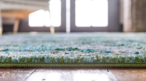 Miniatura 4 de Unique Loom Penrose Collection - Alfombra de área - Blake (2' 2" x 3' 1" Rectángulo, Verde/Beige)