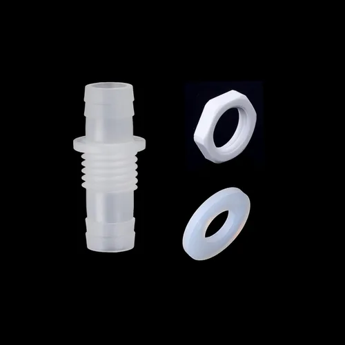 Miniatura 13 de Feelers Púa de manguera de 1/2 pulgada a granel, accesorio de púas hexagonales, adaptador de plástico, empalmador de unión con junta