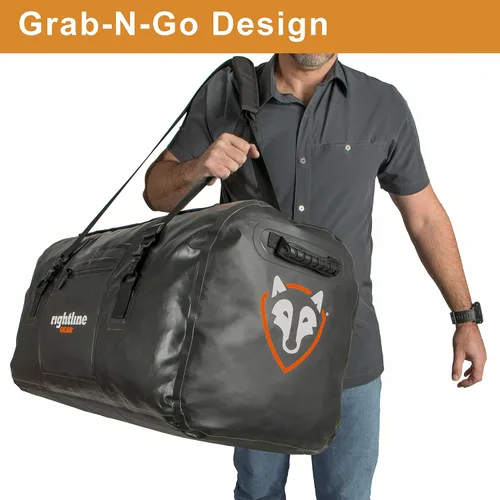 Miniatura 9 de Rightline Gear Bolsa de lona impermeable para viajes, 4 por 4 pies, color negro, Negro -, Bolsa de lona