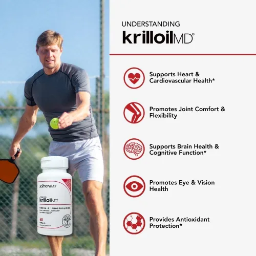 Miniatura 3 de ScimeraMD® KrillOilMD Aceite de Krill Antártico Omega 3 DHA EPA Suplemento con astaxantina para el corazón, cerebro y articulaciones, 60 CT