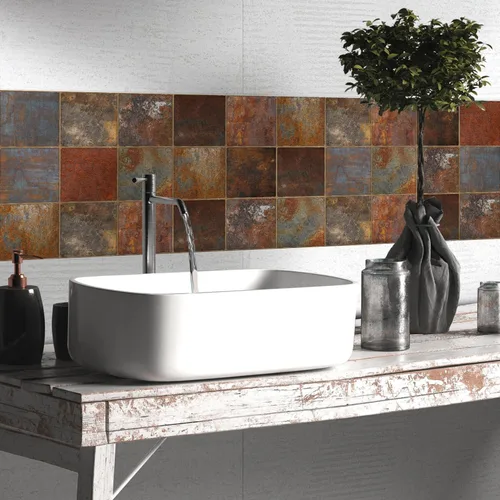 Miniatura 54 de Alwayspon Vinilo adhesivo efecto piedra, pegatinas para azulejos de pared autoadhesivas, protector antisalpicaduras para cocina y baño, T026